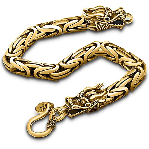 Bracelet pour hommes et femmes tendance hip hop rock biker dragon