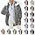 WOXIHUAN Giacca in Pile da Donna Cappotto con Cappuccio Giacche Cerniera Integrale Maglione Coulisse Giacca a Maniche Lunghe Felpa con Tasche Morbido Confortevole Parka Invernale Calda Cappotti