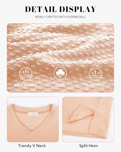 Image of Bulotus Womens Turtleneck Sweaters Ribbed Knit Split Cowl Neck Tunic Sweaters