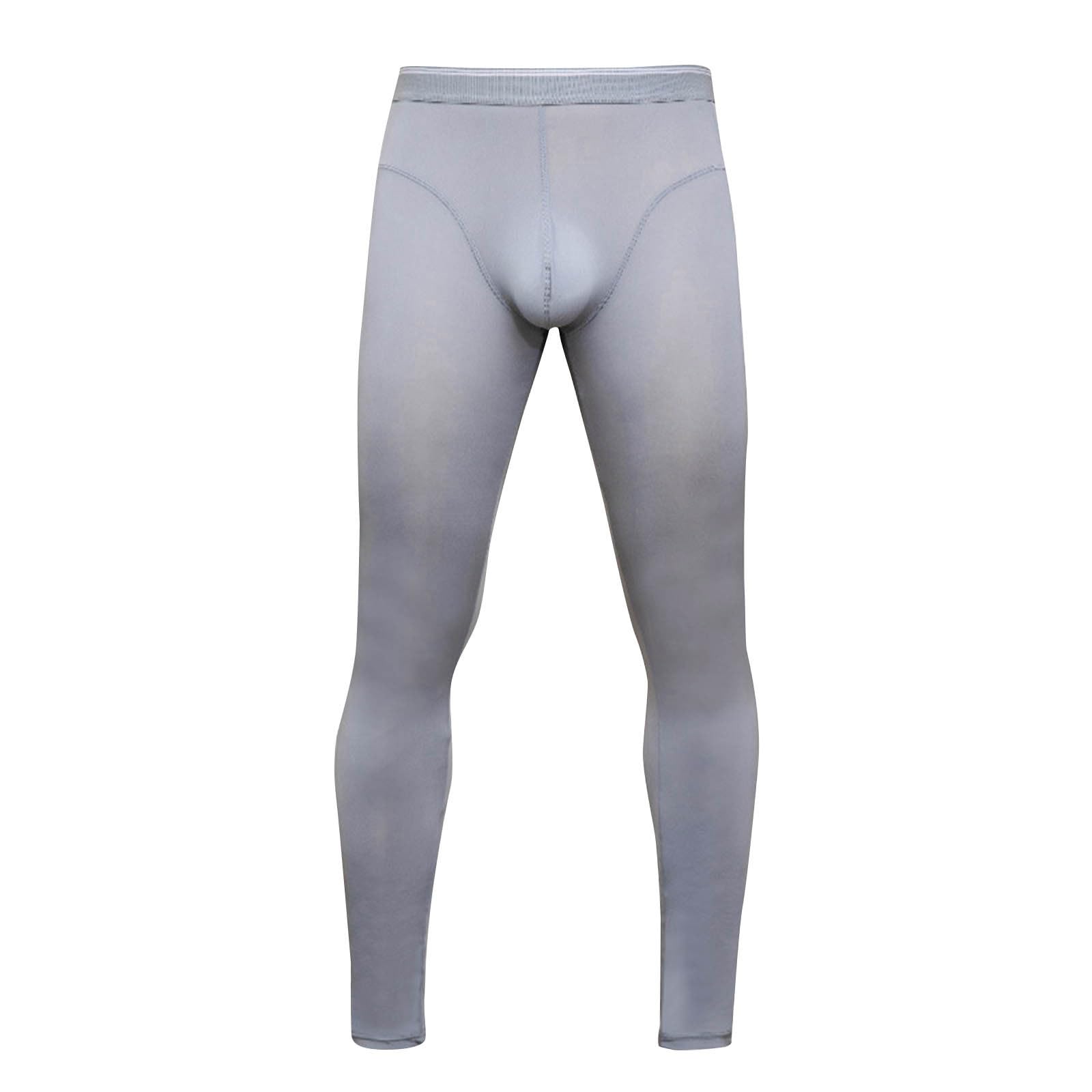 Sinzelimin Mens Yoga Leggings Fashion Gym Athletic Training Sweatpant Stretch Elastic Waist Tight Pants Full Length Trouser