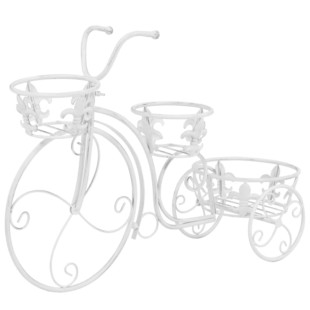 vidaXL Piedistallo per Piante a Forma di Bici in Stile Vintage Metallo