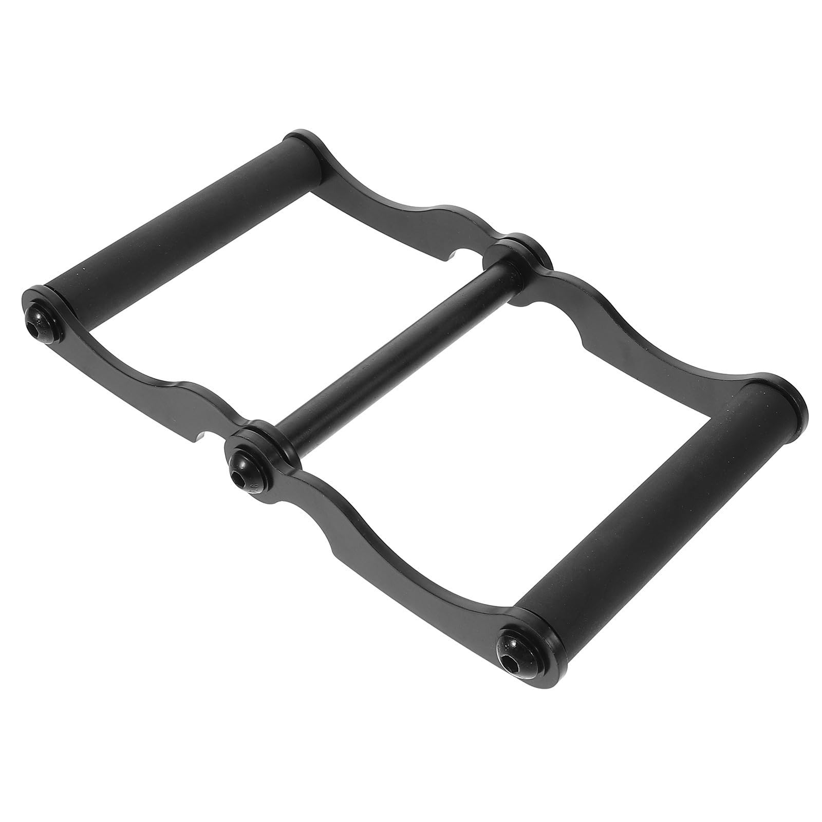 COLLBATH Negro Acero Ajustable, Mango en V para Polea Alta de Gimnasio