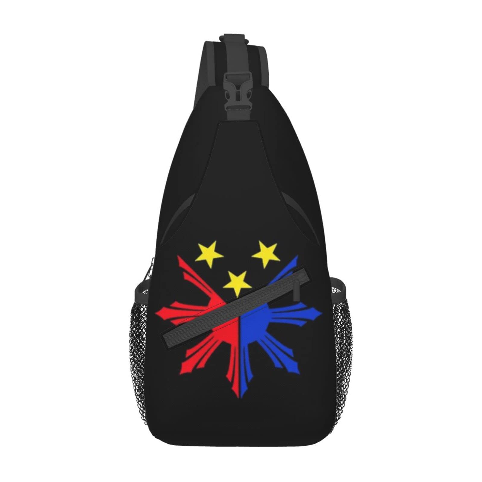 skdjowu Philippines Flag Sling Bag Crossbody Backpack Filipino Travel Hiking Daypack Shoulder Chest Bag for Women Men — image 1