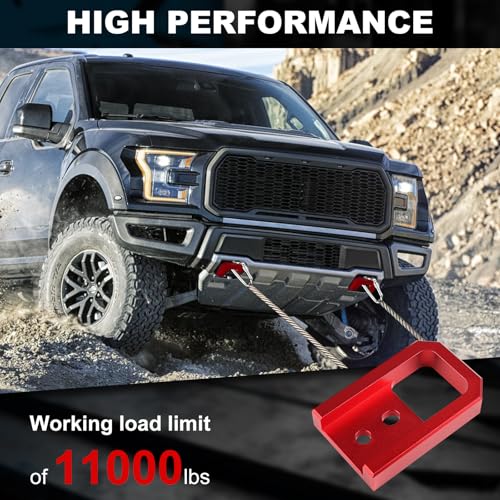 venveal Front Tow Towing Hook for Tacoma 2024-2026/4Runner 2025-2026/Land Cruiser 250 2024-2025, Bumper Tow Hooks Quick Release Auto Trailer Ring Aluminum Alloy (Red) by venveal - Used condition - Image 5