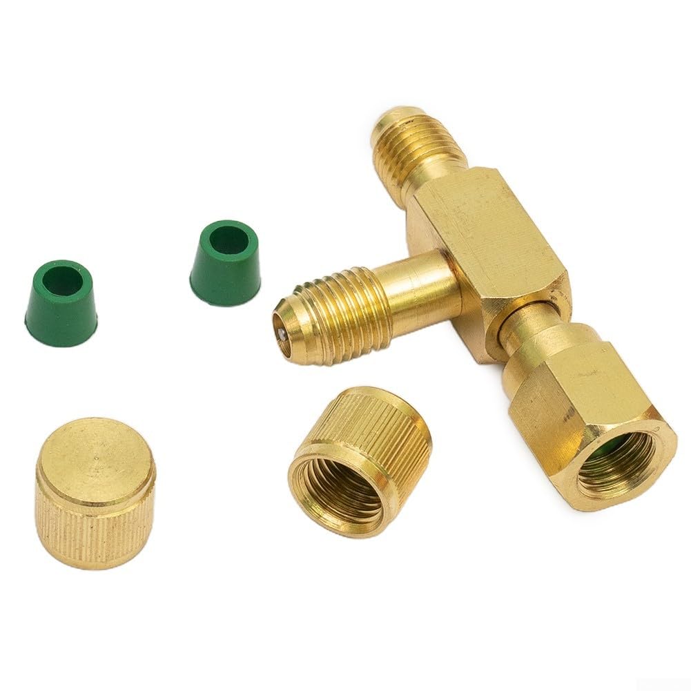 Quick Coupler Access Tee, Brass Tee Adapter, T-shaped Branch Connector With 1/4