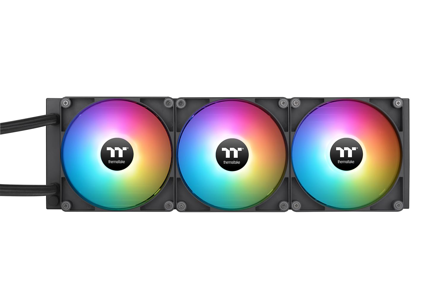 Thermaltake TH420 V2 Ultra ARGB Sync Refroidissement liquide AIO 420 mm – Écran LCD 2,1" (480 x 480), 3 LED ARGB PWM CT140, TT RGB Plus 2.0, compatible Intel LGA1851/1700 et AMD AM5/AM4, Noir