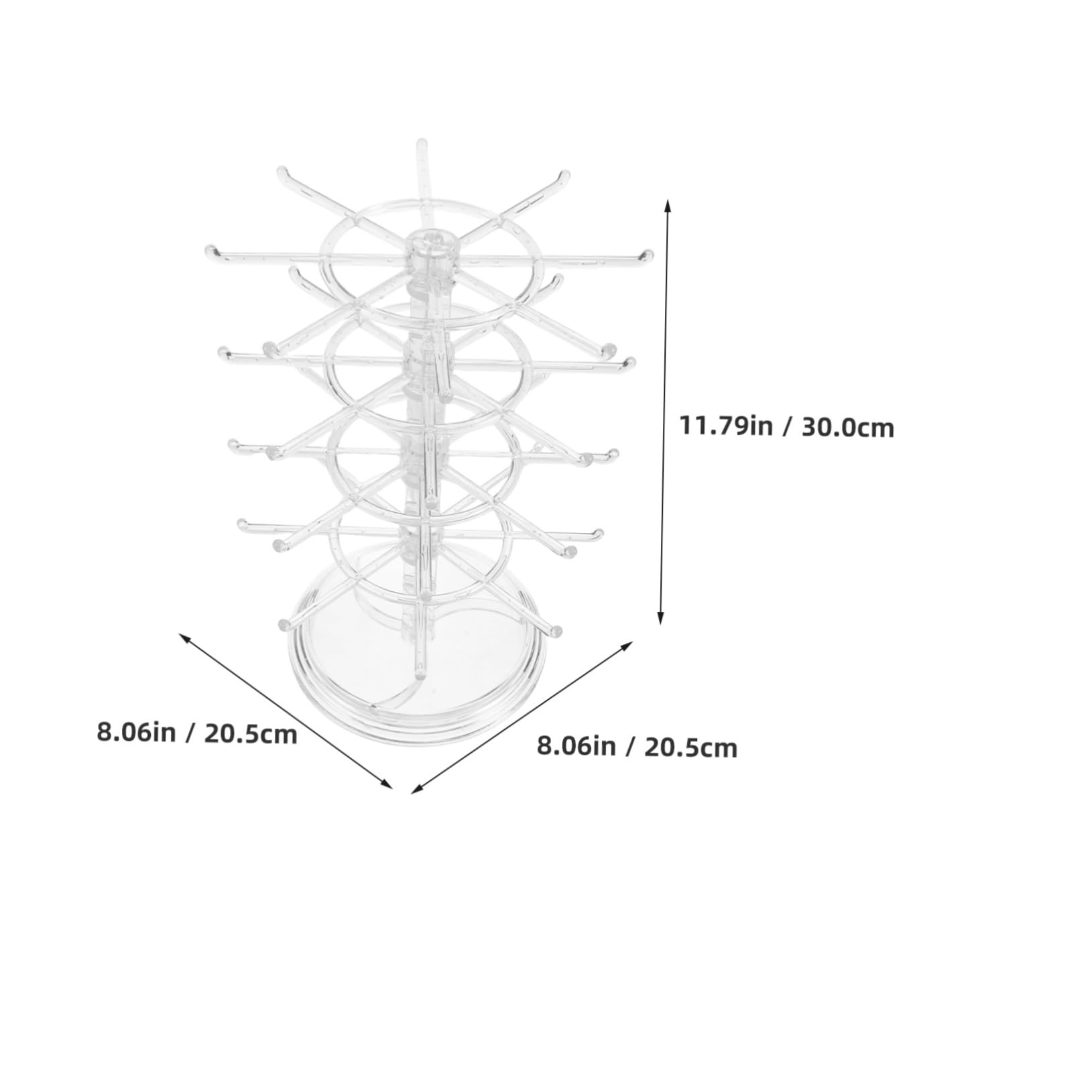Unomor Elegant Multi Functional Earring and Necklace Holder for Space Saving Display Bedroom and Vanity for Quick Access to Accessories