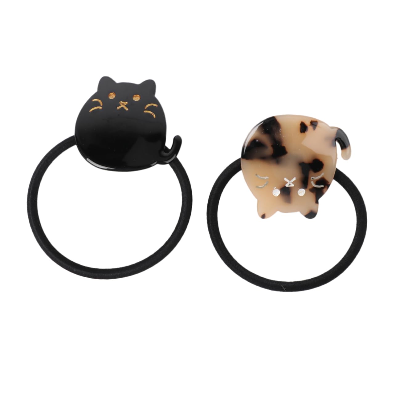 Angoily Funny Hair Ring Set of 2 Cat Design Hair Ring for Girls Cat Cat Products for Boys and Girls