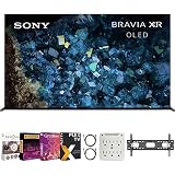 Sony XR83A80L BRAVIA XR 83" A80L OLED 4K HDR Smart TV with Google TV Bundle with Premiere Movies Streaming + 37-100 Inch TV Wall Mount + 6-Outlet Surge Adapter + 2X 6FT 4K HDMI 2.0 Cable (2023 Model)