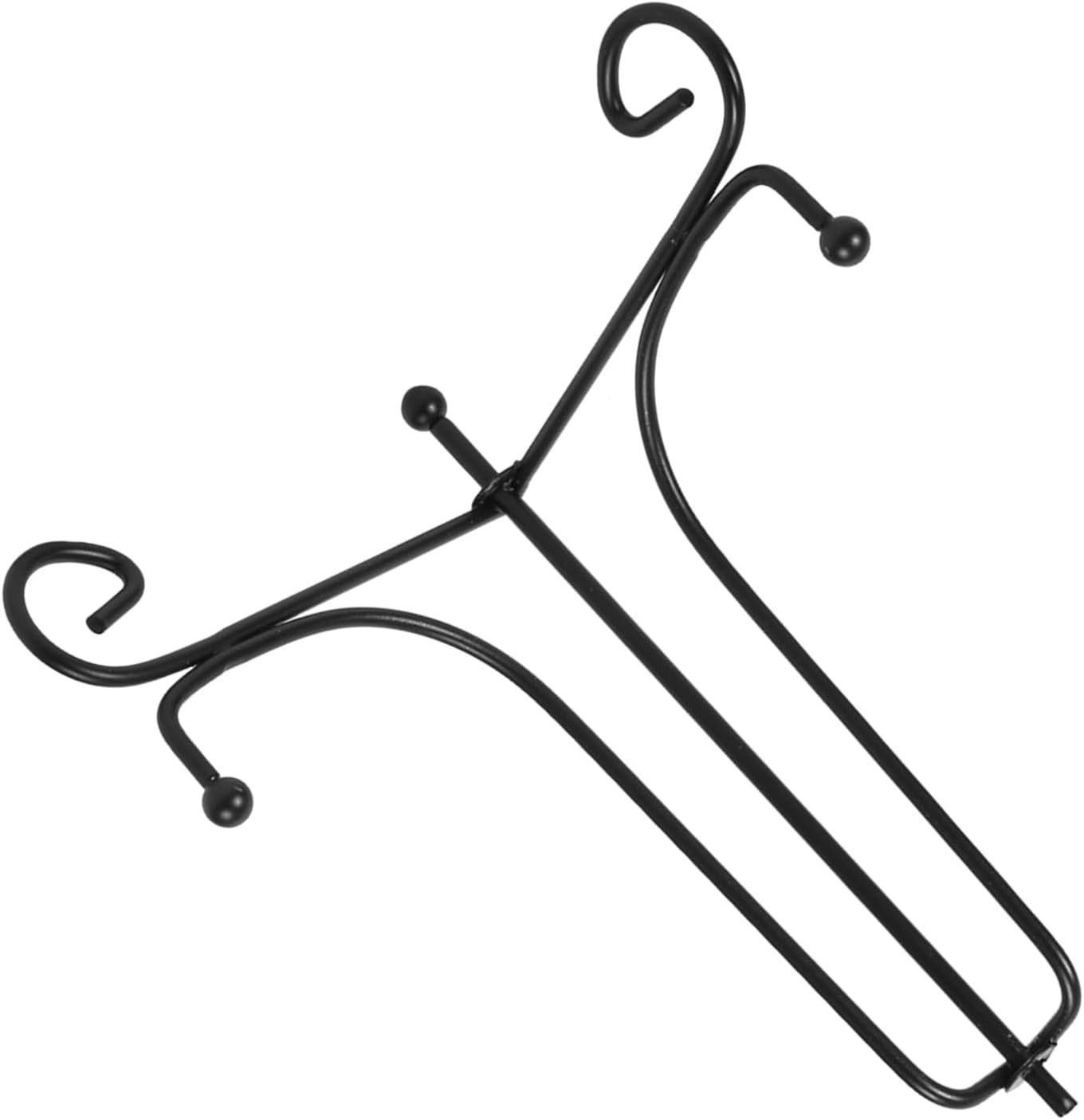 Yctze 1 Piece Iron Easel Large Artwork Display Stand - Ideal for Plate, Picture Frame, Book, Classic Black Design (metal 2)