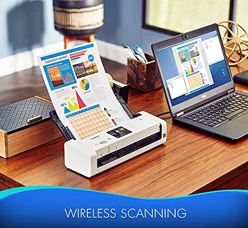 Brother Wireless Document Scanner, ADS-1700W, Fast Scan Speeds, Easy-to-Use, Ideal for Home, Home Office or On-the-Go Professionals (ADS1700W), white by Brother - Image 4