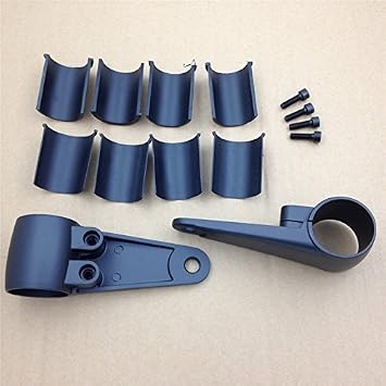 SMT-Black billet Aluminum Headlight Fork Mounting Brackets Compatible With 35mm 39mm 41mm Forks [B00RUEAHD4]