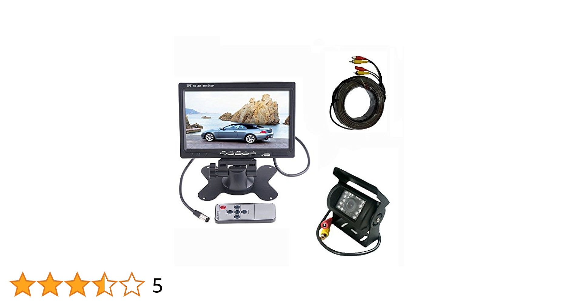 Amazon.co.jp: Povit 7インチモニター+ バックカメラ12V/24V兼用
