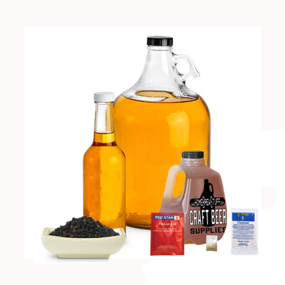 Home Brew Stuff 1 Gallon Elderberry Flavored Honey Mead Recipe Refill Kit