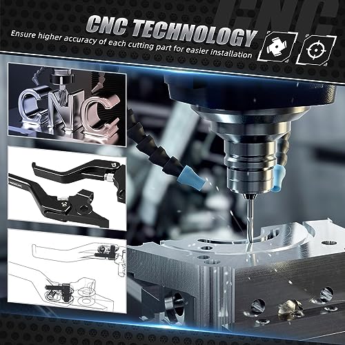 Manija de embrague de freno corta accesorios negros Yamaha Tenere 700 MT-07 MT-09 6