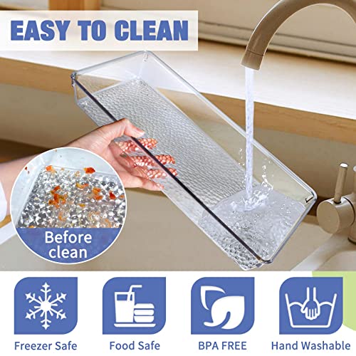 Plastic Serving Trays In Clear, Reusable Serving Platters Party Food Display For Cookies, Appetizers, Drink, Snacks, Dessert - Countertop Serving Tray, Bpa Free (Rectangular Square) #TOP2