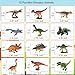 RUSON 12 Pcs Mini Dinosaur Animals Figures Toys, Realistic Dinosaur Playset Figurines Cake Topper Toy Set Christmas Birthday Easter Egg Gift Party Supplies for Kids Toddlers