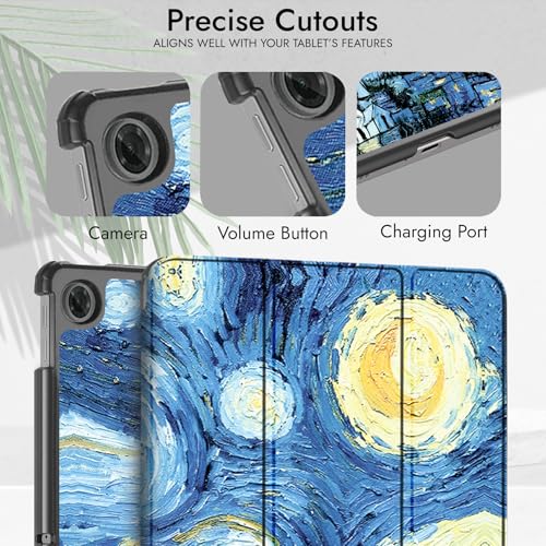 Image of Robustrion Cover for Lenovo Tab 10.1 inch 2025 Cover Case, Trifold Flip Cover Case for Lenovo Tab 10.1 inch Tablet Cover TB-311FU /311XU - Night