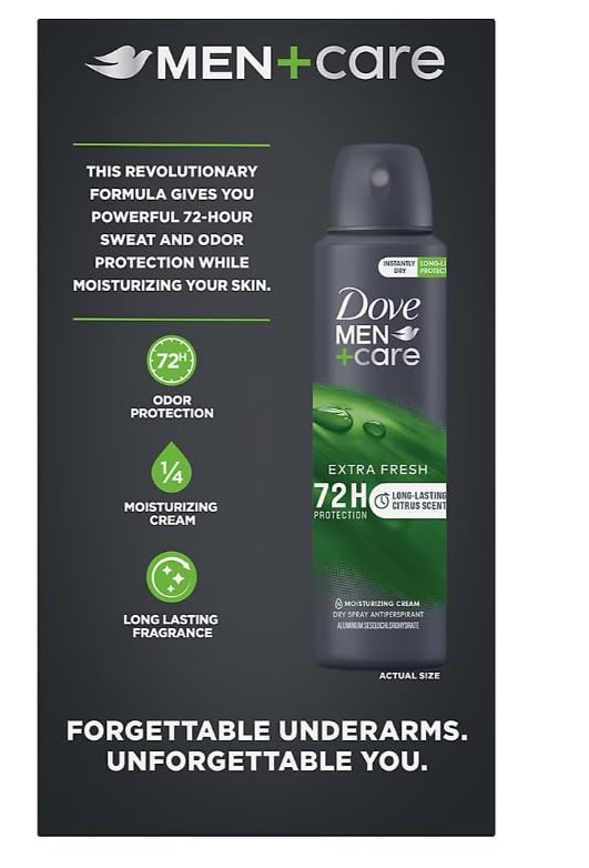 Dove Men+Care Antiperspirant Deodorant Dry Spray - Extra Fresh, 3 pk./3.8 oz.