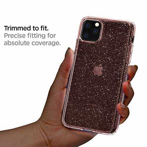 Image of Spigen Liquid Crystal Glitter Designed for Apple iPhone 11 Pro Max Case (2019) - Rose Quartz