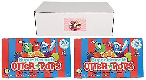 Otter Pops Freezer Pops Variety Pack of 6 Flavors (Pack of 2, 40 Pops total)