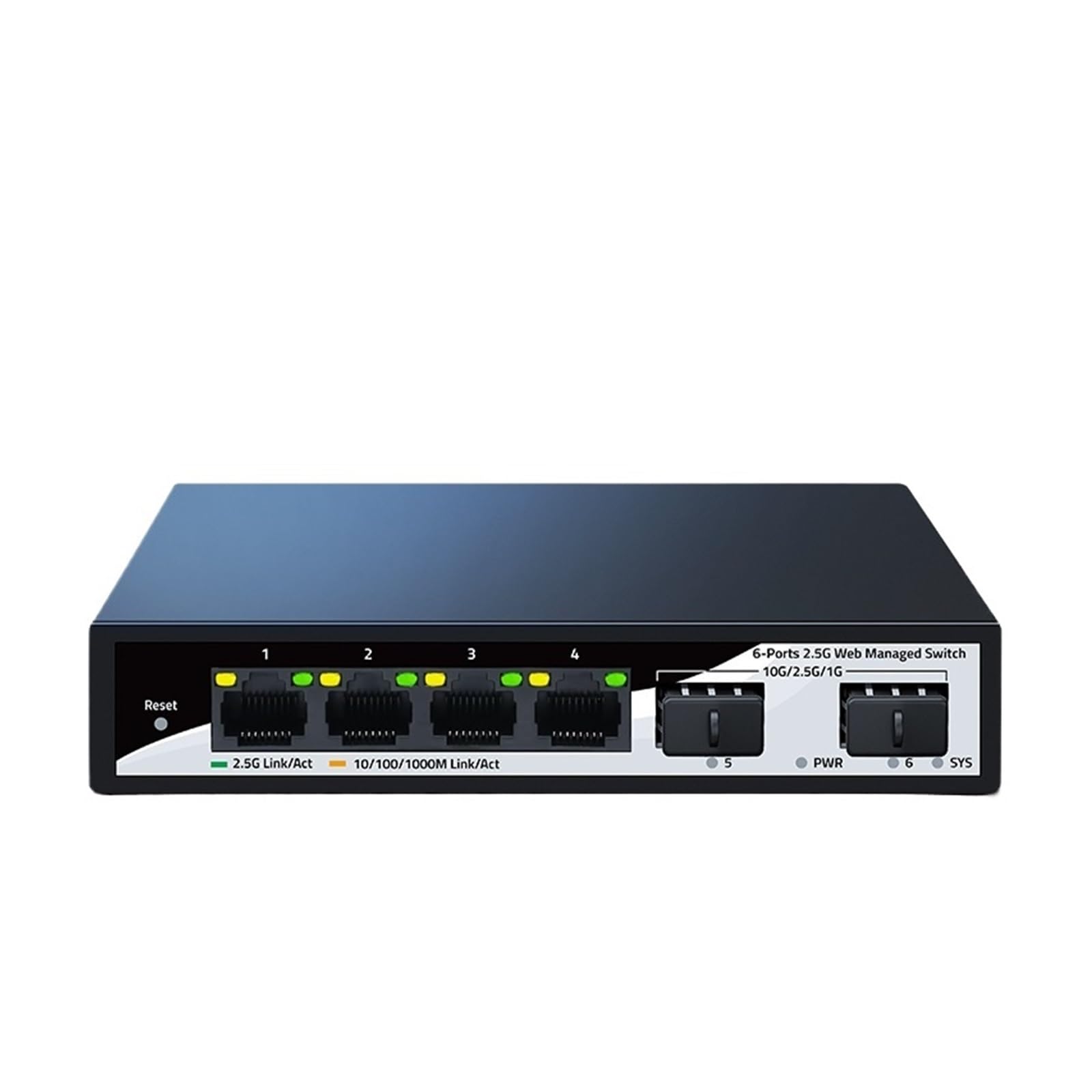 Commutateur géré Intelligent 2.5GbE avec 4 ports réseau 2500M et slot 10G SFP+