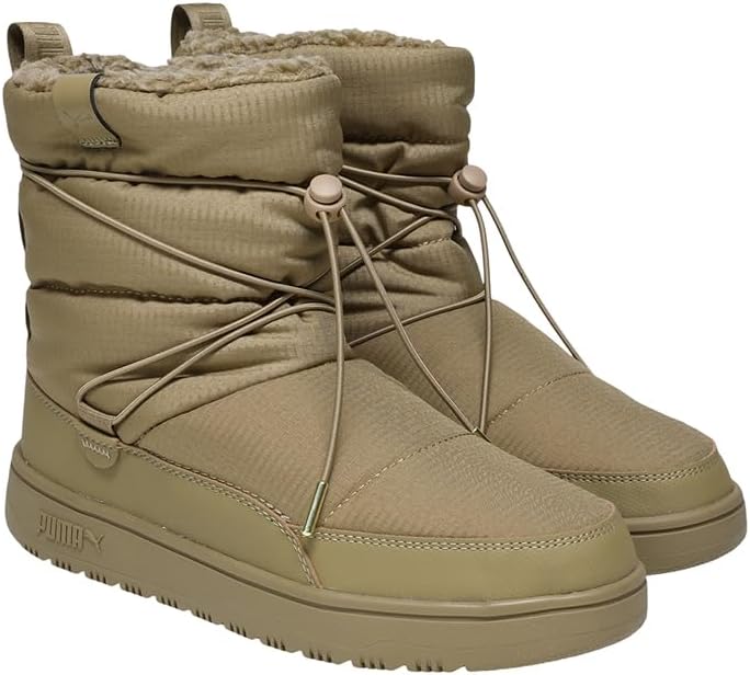 PUMA Womens Snowbae Casual Boots Ankle Low Heel 1-2" - Black - Image 7