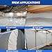 Crawl Space Vapor Barrier - 10 mil (10' x 100'), Thick Plastic sheeting, Drop Cloth Moisture Barrier Covering for Crawl Space Encapsulation, Heavy Duty Polyethylene Film, Black and White Panda Film