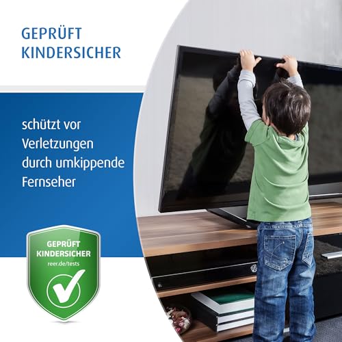 TV Kippsicherung von Reer für Kindersicherheit und Fernseher