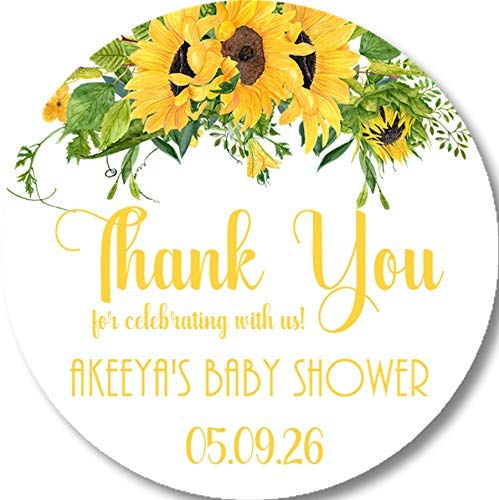 sunflower baby shower favors