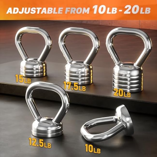 Northdeer Adjustable Kettlebell Set for Versatile Home Workouts, Perfect for Strength Training