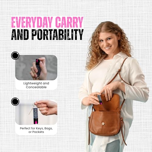 Police Magnum Mini Pepper Spray Self Defense Safety Tool- Tactical Strong Built-in Keyring Holder- Maximum Heat Strength OC- Made in The USA 1/2oz - Image 3