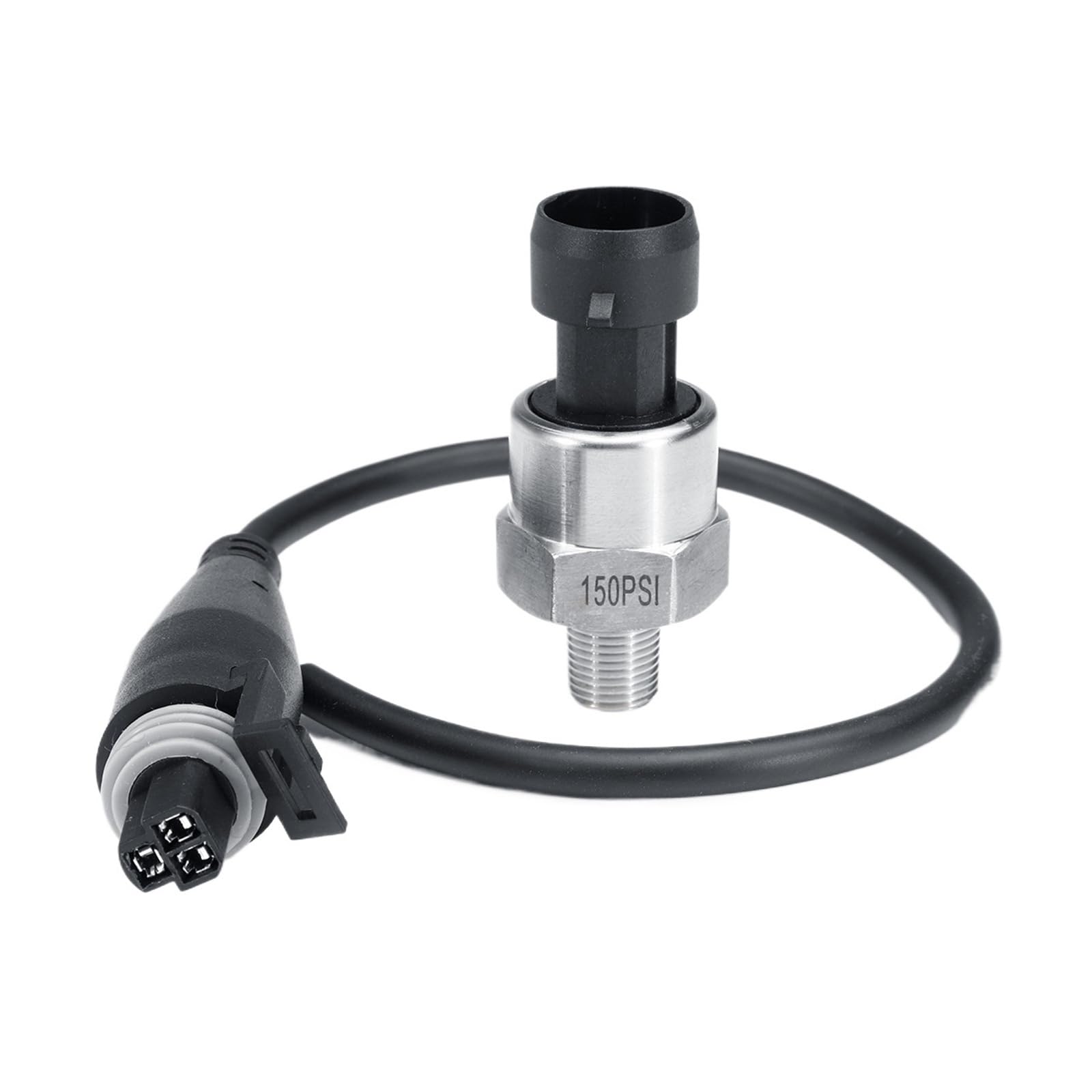 Vmvud 2Pcs 1/2X 150Psi Dc5v 1/8Npt Pressure Transducer Transmitter Sensor Stainless Steel Oil Air Water Fuel Transmitter(2Pcs)