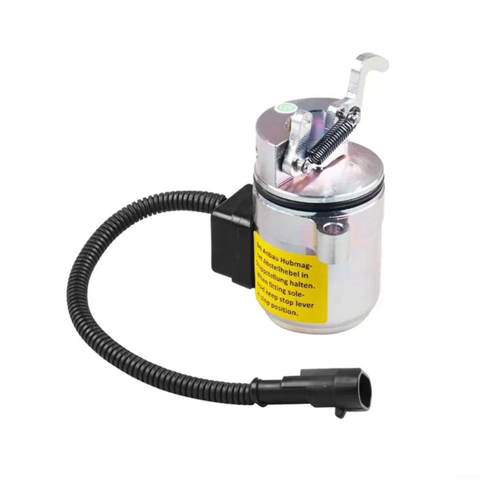 Válvula solenoide de corte de combustible de motor de 12 V para reemplazo de Deutz F2L2011 Bf3L201 Bx101959, control de flujo confiable para maquinaria industrial