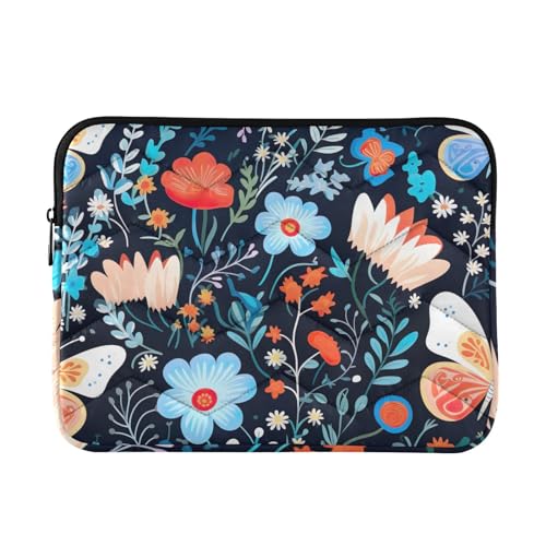 Funda para portátil 13-14 pulgadas con diseño floral colorido