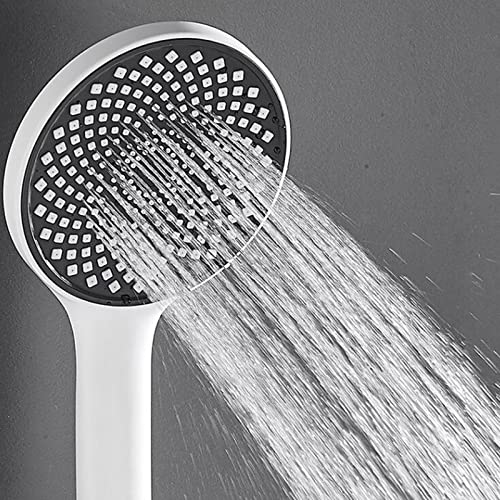 Douche Multifonction et Robinet Mitigeur Bain-Douche Laiton Blanc avec inverseur rapide