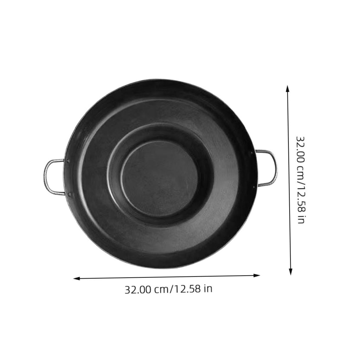 Ciieeo Professional Lightweight Stainless Steel Frying Pan Concave Design for Breakfast Omelets and Camping Cooking Kitchen Gadget