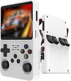 Console Portátil Retrô R36S 64GB Tela IPS 3.5 Polegadas com Milhares de Jogos Clássicos