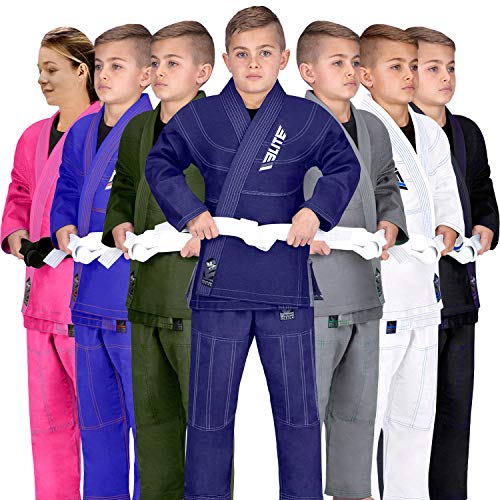 Elite Sports IBJJF Ultra Light BJJ Brazilian Jiu Jitsu Gi for Kids