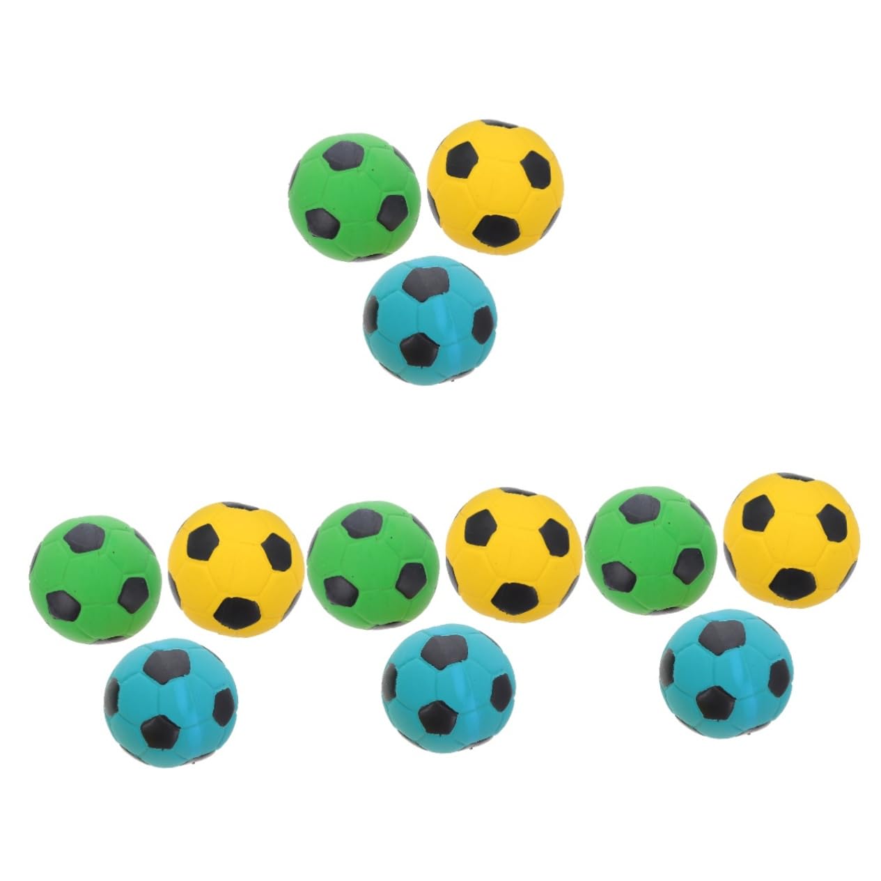 Toddmomy 12piezas Juguetes De Masticar De Caucho para Perros Interactivos y Resistentes De Fútbol para Cachorros Juguetes De Limpieza para Perros Pequeños y Medianos