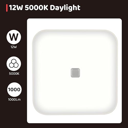 Miniatura 3 de OREiN Extractor de baño con luz de 5000K ventilador de escape de baño con luz 3CCT