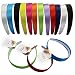 Narrow Satin Headbands - 2.5 cm - 12 Beautiful Hard Headbands by CoverYourHair