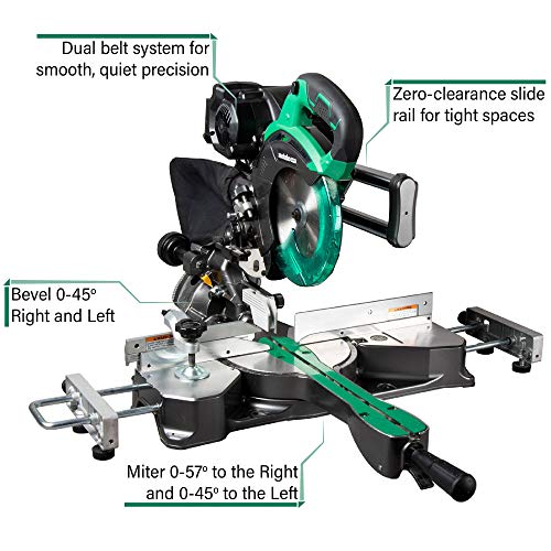 Metabo Hpt C3607DRAQ4 36V Multivolt™ Pro Sliding Miter Saw thumb #1