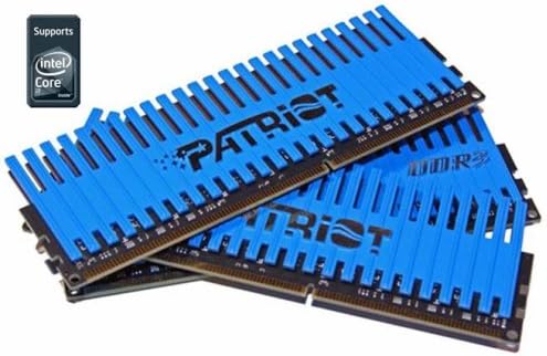 Patriot PVT36G1600ELK Extreme Performance Viper Series PC3-12800 DDR3 1600 6GB 3 x 2GB Intel XMP Ready CL 9 Non ECC Triple Channel Kit (Blue)