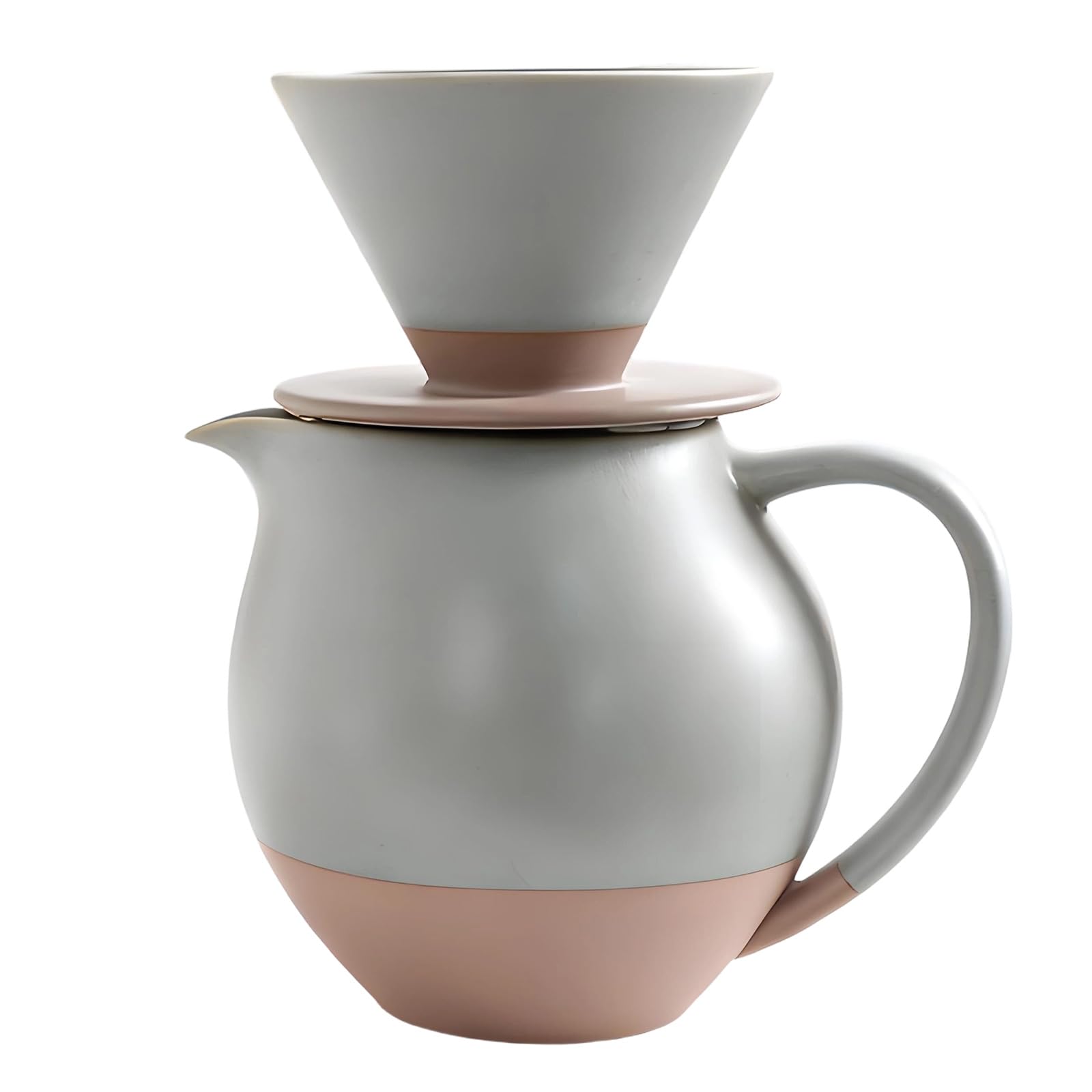 ZEPFJHE Brewer with Large Carafe and Dripper for Hot Cold Brewing Coffee Brewing Set