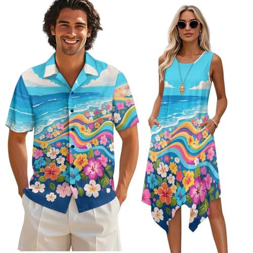 Twousenru Cute Groovy Hippie Floral Cami Dress for Women Summer