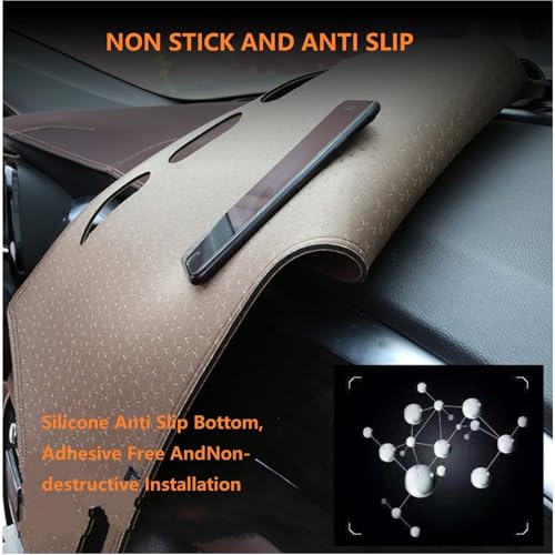 Funda de salpicadero antideslumbrante de microfibra Skoda Fabia 2021-2025 sol de verano azul 7