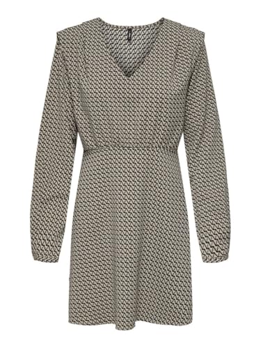 ONLY Damen Onlnova Life Elite L/S Monica Dress Kleid, Evergreen/AOP:594 Chic Paisley, Small