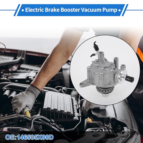 Bomba de Vacío de Frenos No.146505X00D Bomba de Vacío para Motor Nissan NV350 2011-2016 Aleación de Aluminio Tonalidad Plata 1 Pieza miniatura 3