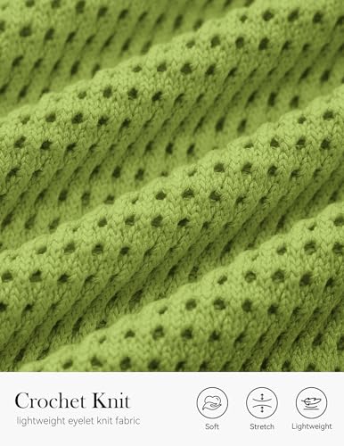 Image of PRETTYGARDEN Womens Summer Crochet Tank Tops Knit Sweater | Crewneck Hollow Out Summer Sweaters Tops, Loose Sleeveless Sweater Vest, Trendy Casual Resort Wear, Beach Vacation Clothes